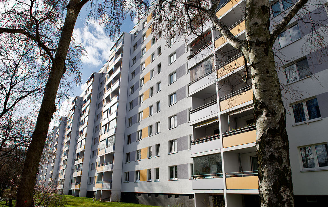 Bauprojekt der ASA Baugesellschaft in der Landsberger Allee in Berlin-Lichtenberg